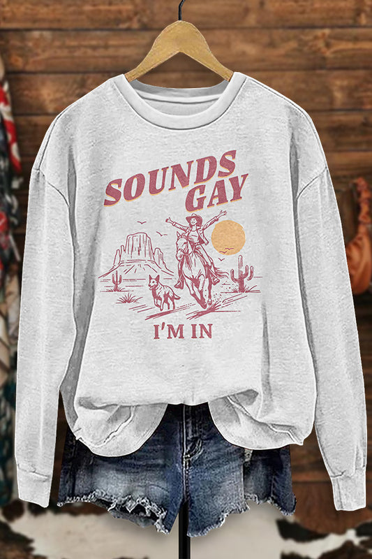 Vintage Lesbian Cowgirl Sweatshirt