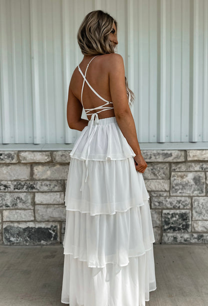 Porch Swing Angel Maxi Dress