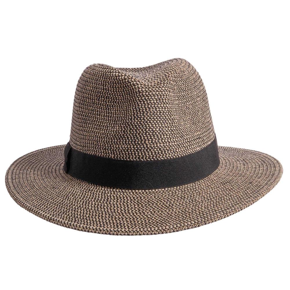 Nero | Mens Two-Tone Woven Straw Fedora Hat