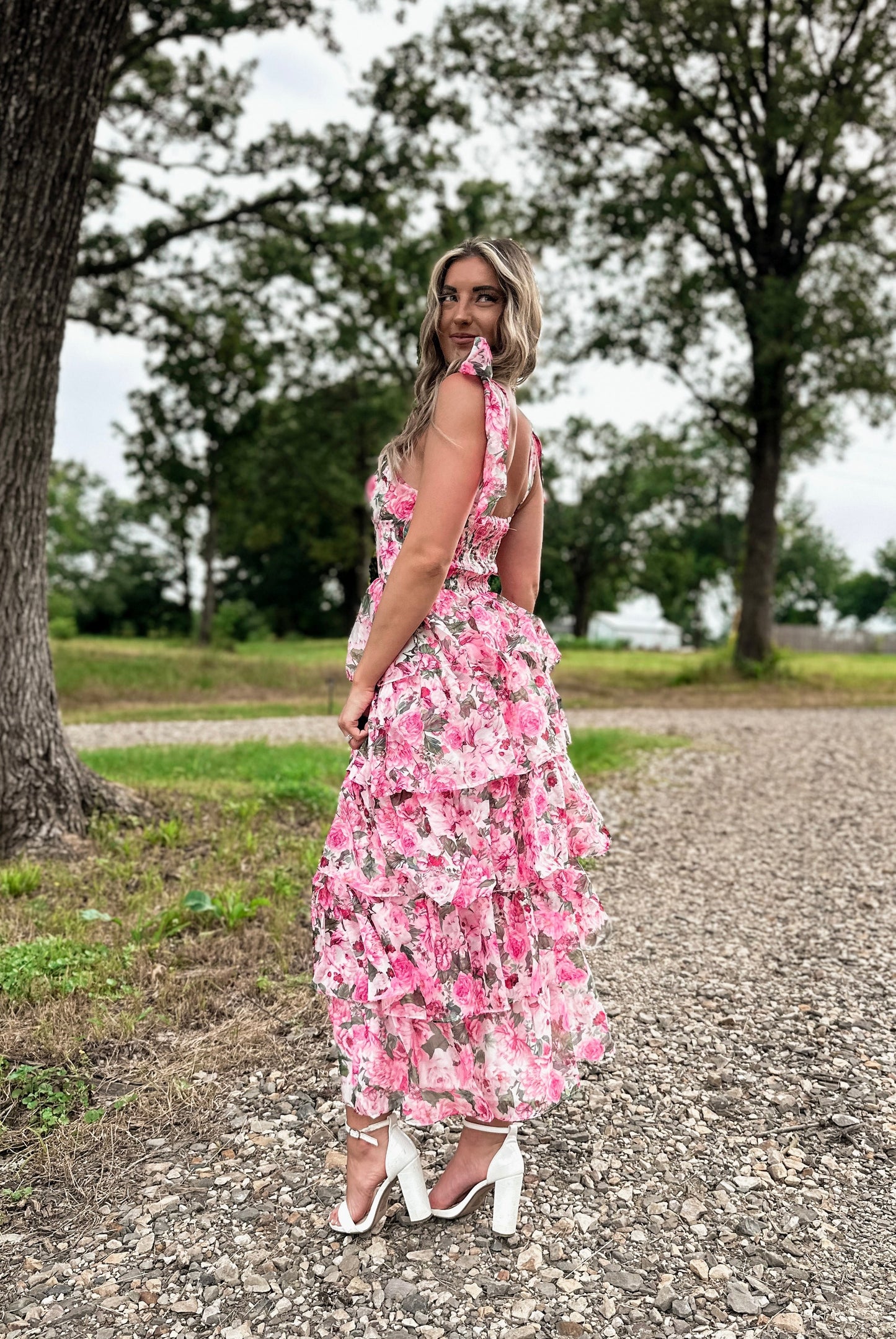 Pink Blossom Maxi Dress