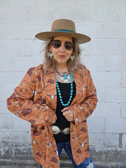 Cowboy Things Womens Western Blazer