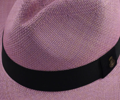 Advanced Original Panama Hat-Lilac Toquilla Straw-Handwoven in Ecuador(HatBox Included)