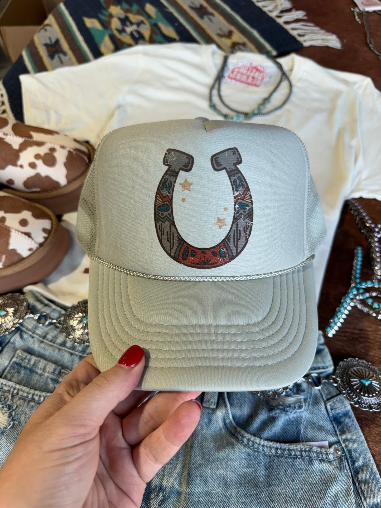 Horse Shoe Trucker Hat