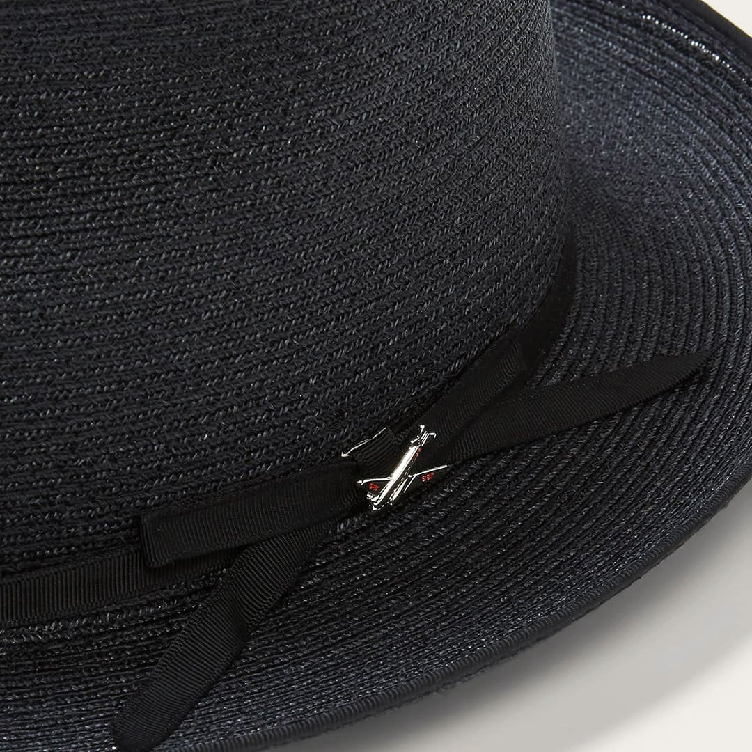 STRATOLINER HEMP FEDORA -BLACK