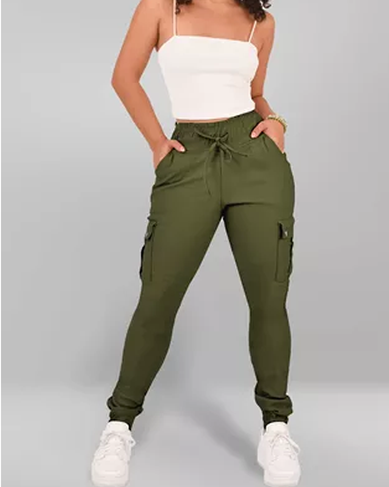 Cropped jogging pants