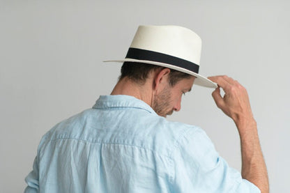 Panama Western Fedora Buttero Grosgrain 22