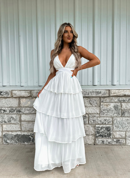 Porch Swing Angel Maxi Dress