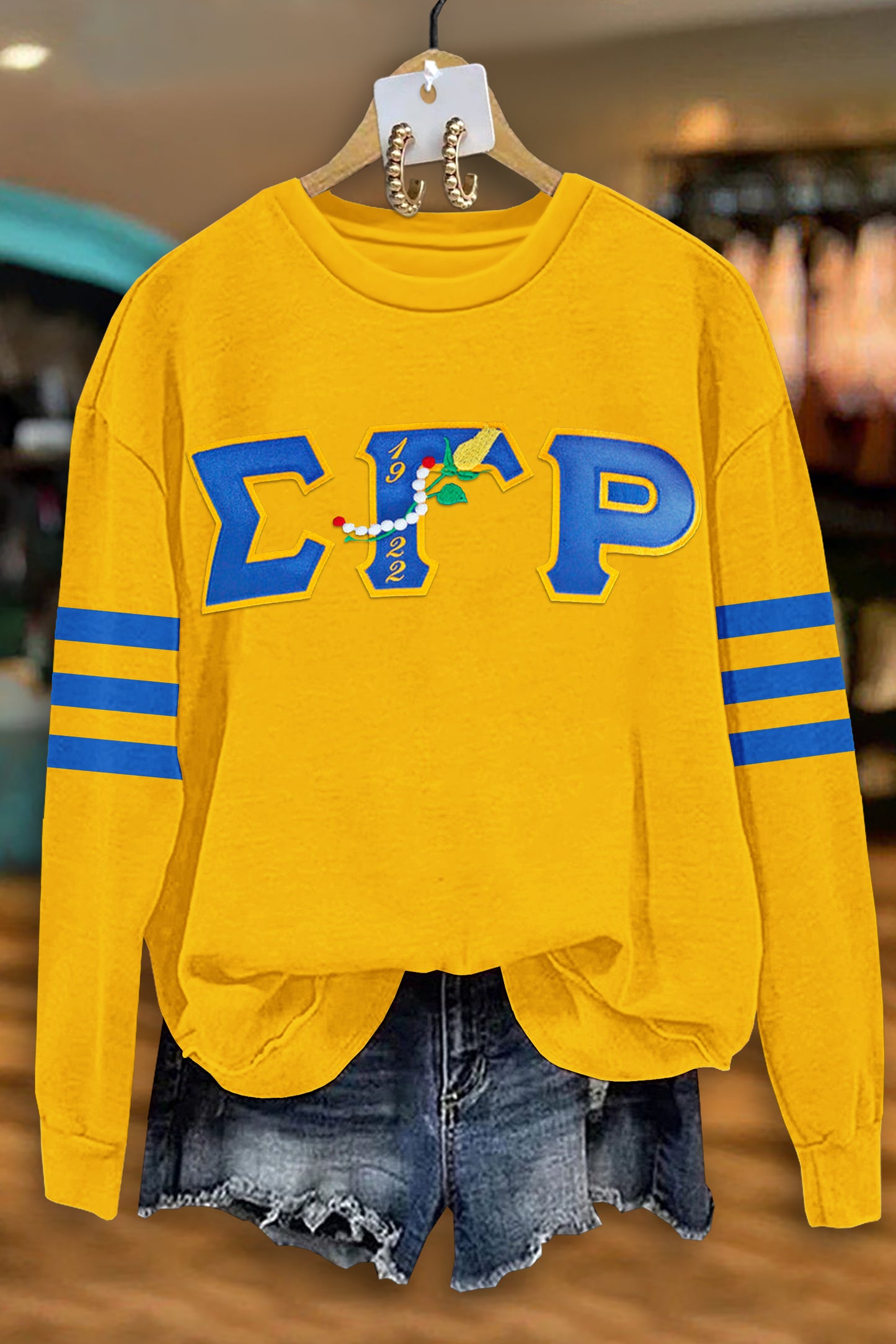 Classic Sigma Gamma Rho Sorority Print Sweatshirt