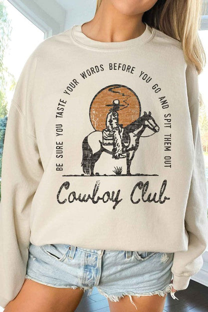 Cowboy Club Sweatshirt choice of colors