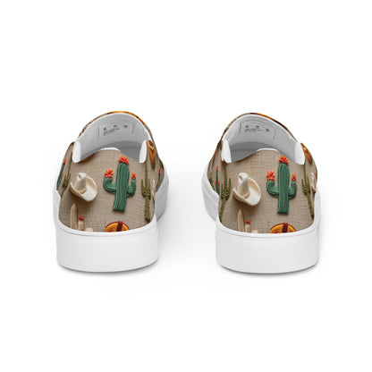 Cactus Boots Hats Women__ Slip-on Canvas Shoes