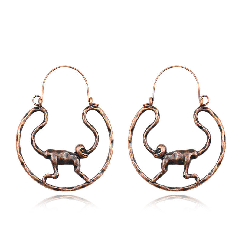 Women's Bohemian Court Hollow U-shaped Earrings