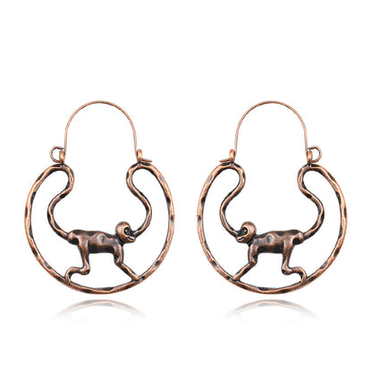 Women's Bohemian Court Hollow U-shaped Earrings