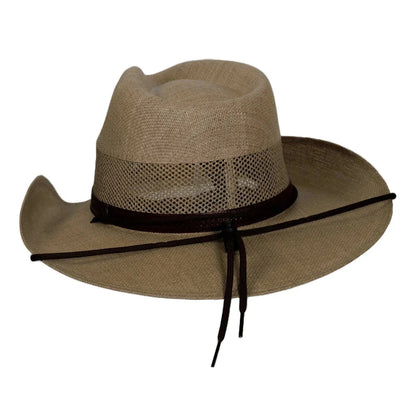 Florence | Western Curled Mens Straw Cowboy Hat