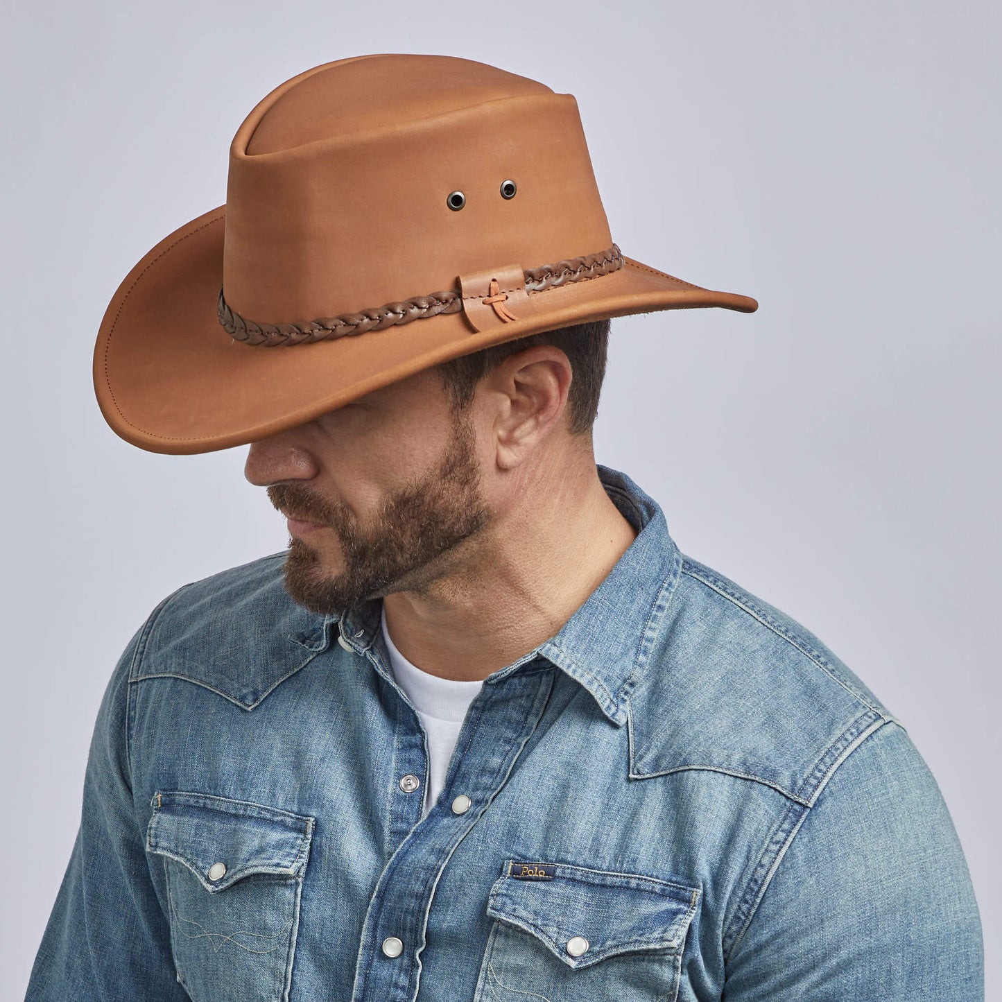 Bushman - Mens Outback Leather Hat