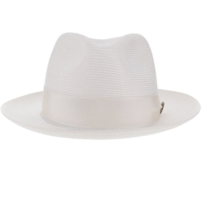 Classic Khaki Straw Fedora Hat