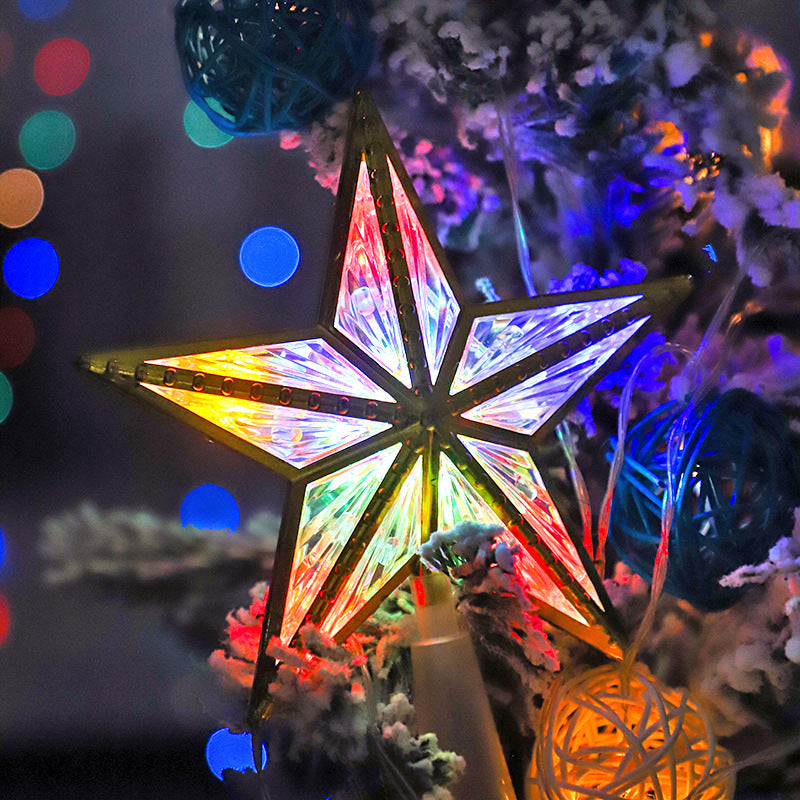 Five-pointed star atmosphere Christmas lights