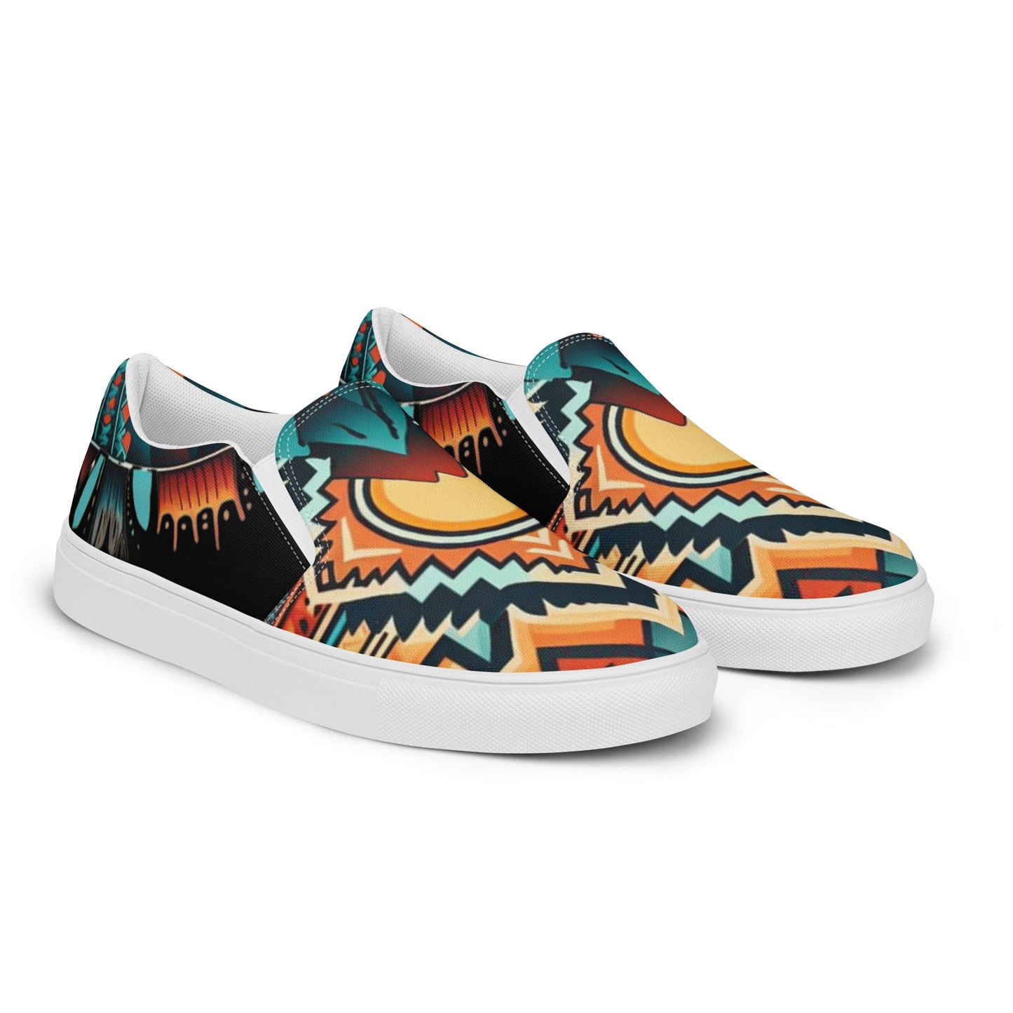 Southwestern Women__ Slip-on Canvas Shoes