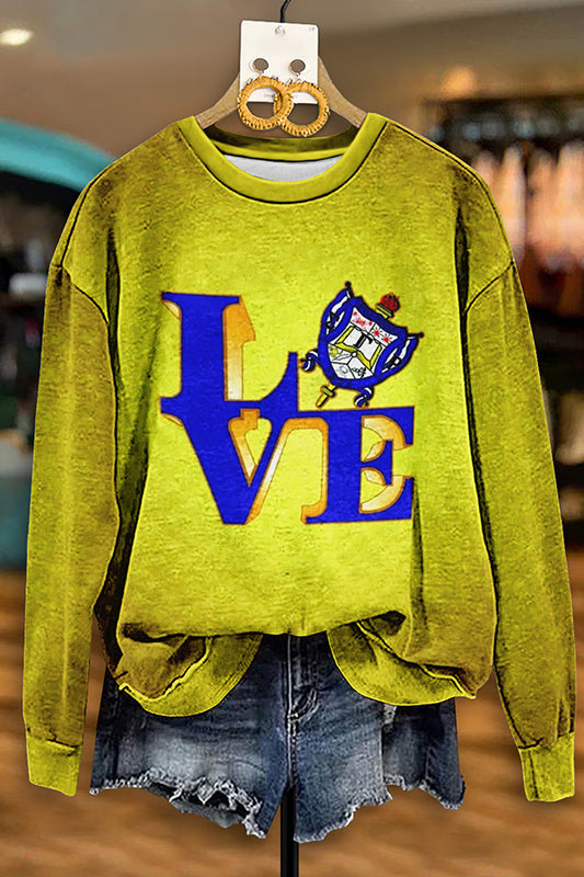 Vintage Sigma Gamma Rho Print Sweatshirt