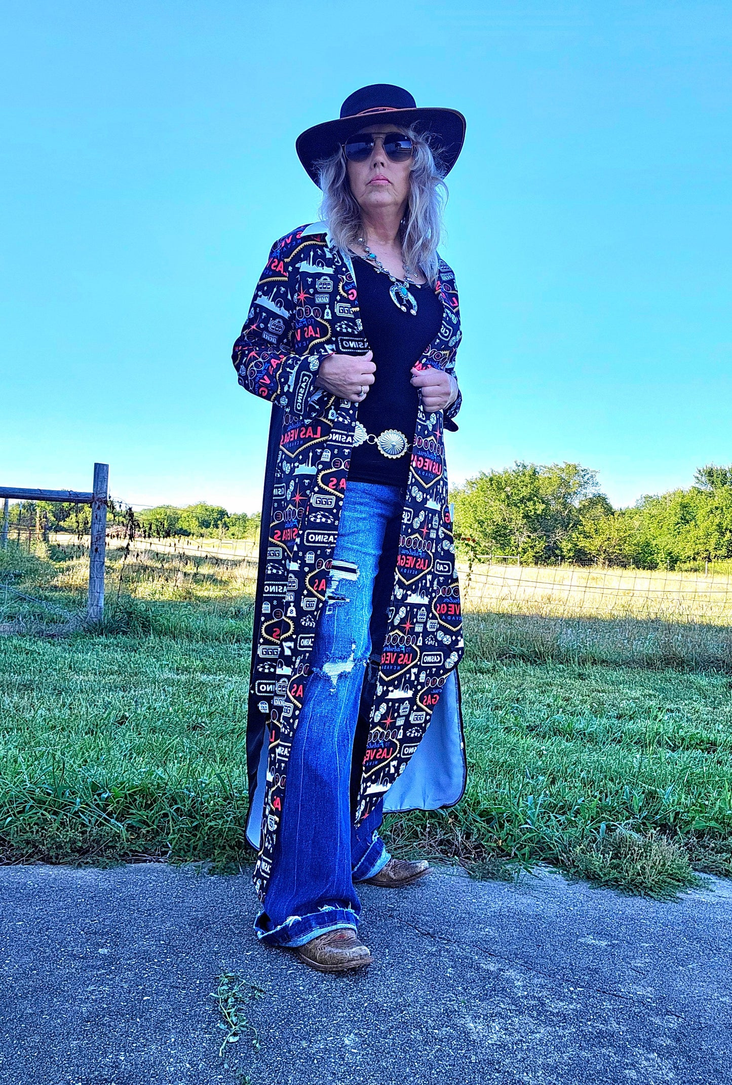 Rodeo Vegas Women's Western Duster Dress