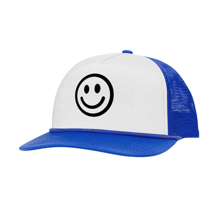 Smile Face Printed Trucker Hat