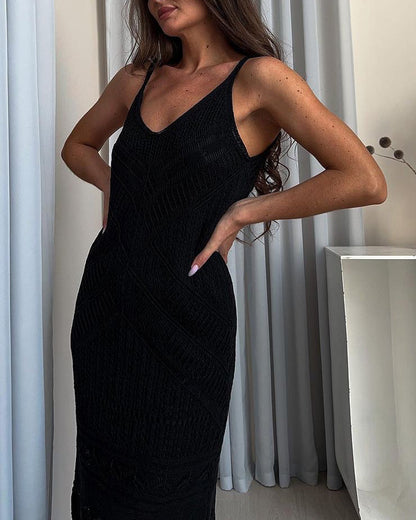 Bohemian Knitted Bodycon Slip Dress