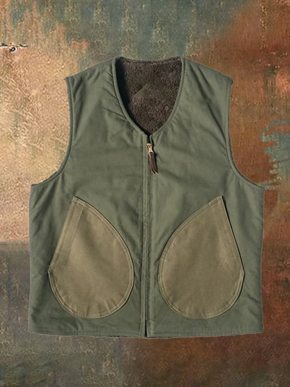 Men's Retro Western Warm Vest