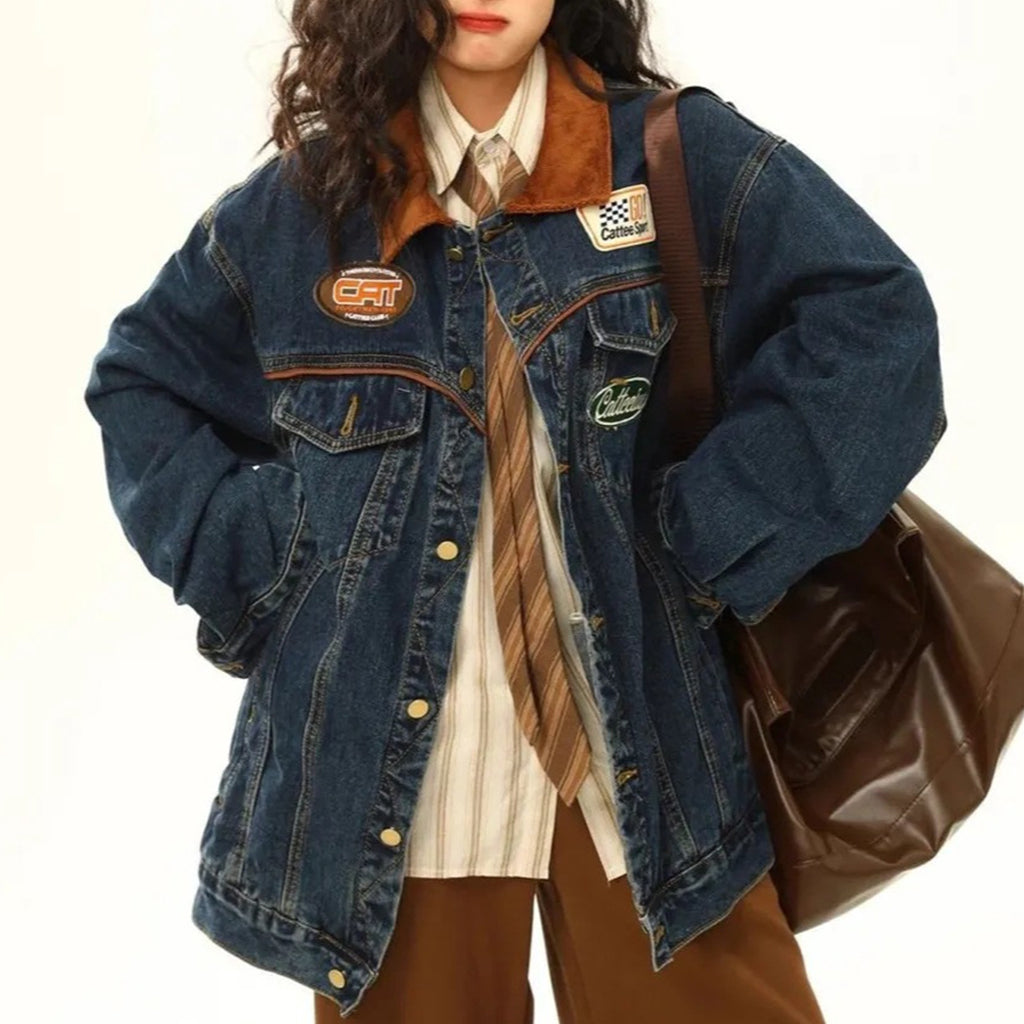 Retro All-match Denim Lapel Jacket