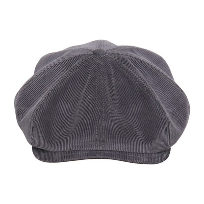 [NEW!]PEAKED CAPS Genuine Scottish Harris Tweed 8 Panels Man Cap-Shelby Corduroy