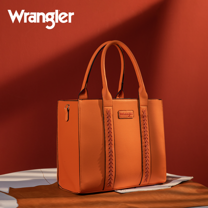 Wrangler Tote Bag for Women Zipper Shoulder Handbag