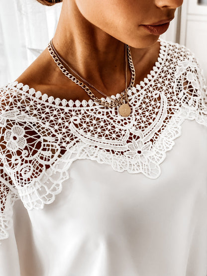 Sophia Lace Detail Blouse