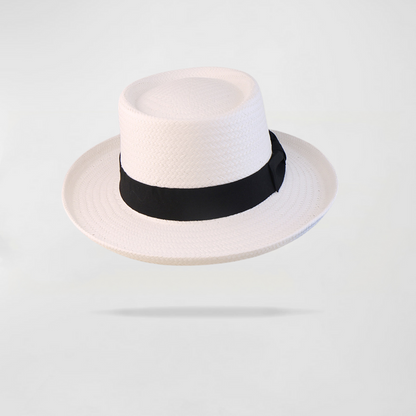 Vintage Vibe Straw Pork Pie Hat