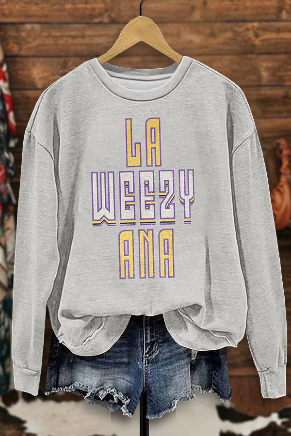 La Weezy Ana Print Sweatshirt