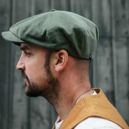 BAKER BOY HAT -  ARMY GREEN