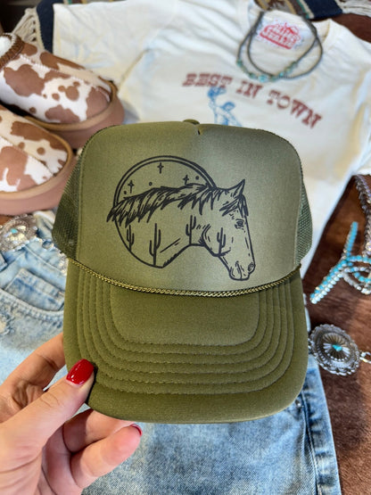 Desert Horse Trucker Hat