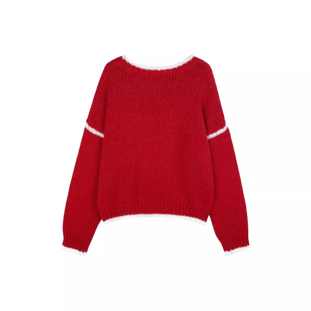 Big Sweater Female Loose Round Neck Sweater