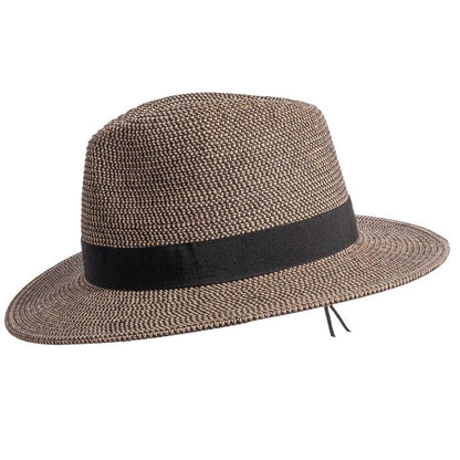 Nero | Mens Two-Tone Woven Straw Fedora Hat