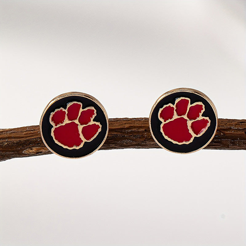 Unique Gameday Tiger Paw Earrings