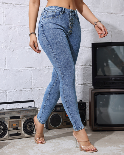 High-Stretch Slim-Fit Jeans