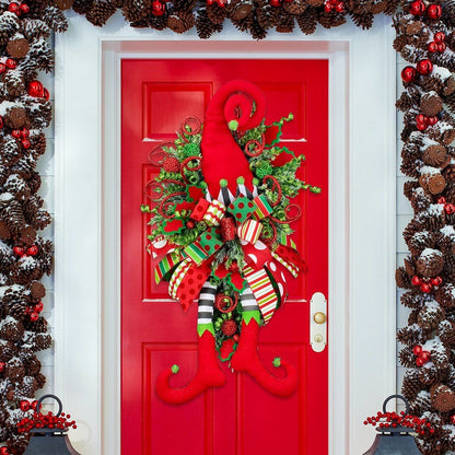 Elf Christmas Wreath-for Front Door &Double Doors