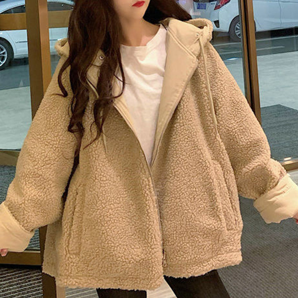 Women's Thickened Reversible Lamb Wool Coat