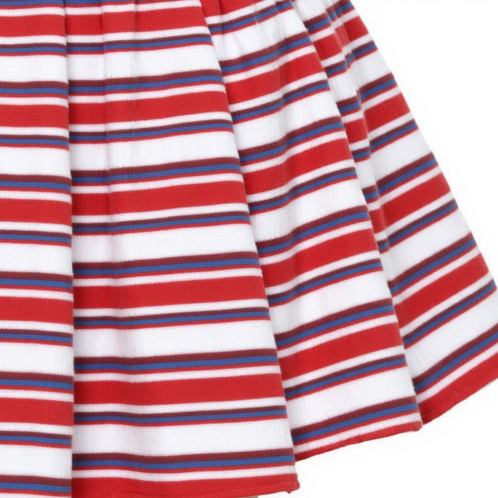 Women's Casual Striped Contrast Long Skirt