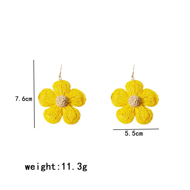 Cute Flower Braided Earrings