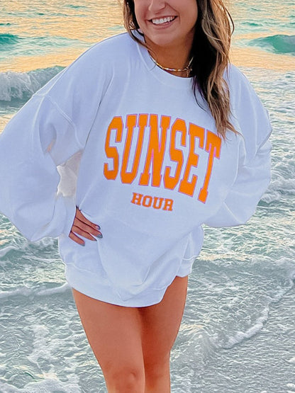 Sunset Hour Oversize Sweatshirt