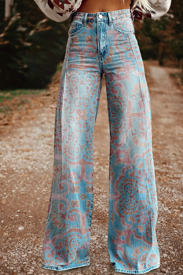 Classic Graphic Print Pants