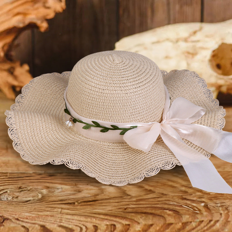 Beach Flower Bow Wave Hat