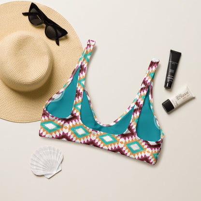 Yeehaw Aztec Print Bikini Top