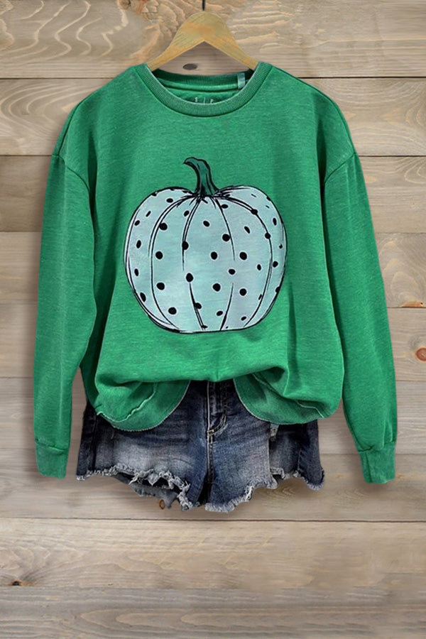 Casual Pumpkin Sweatshirt