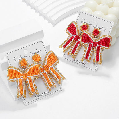 Classic Bow Beads Earrings