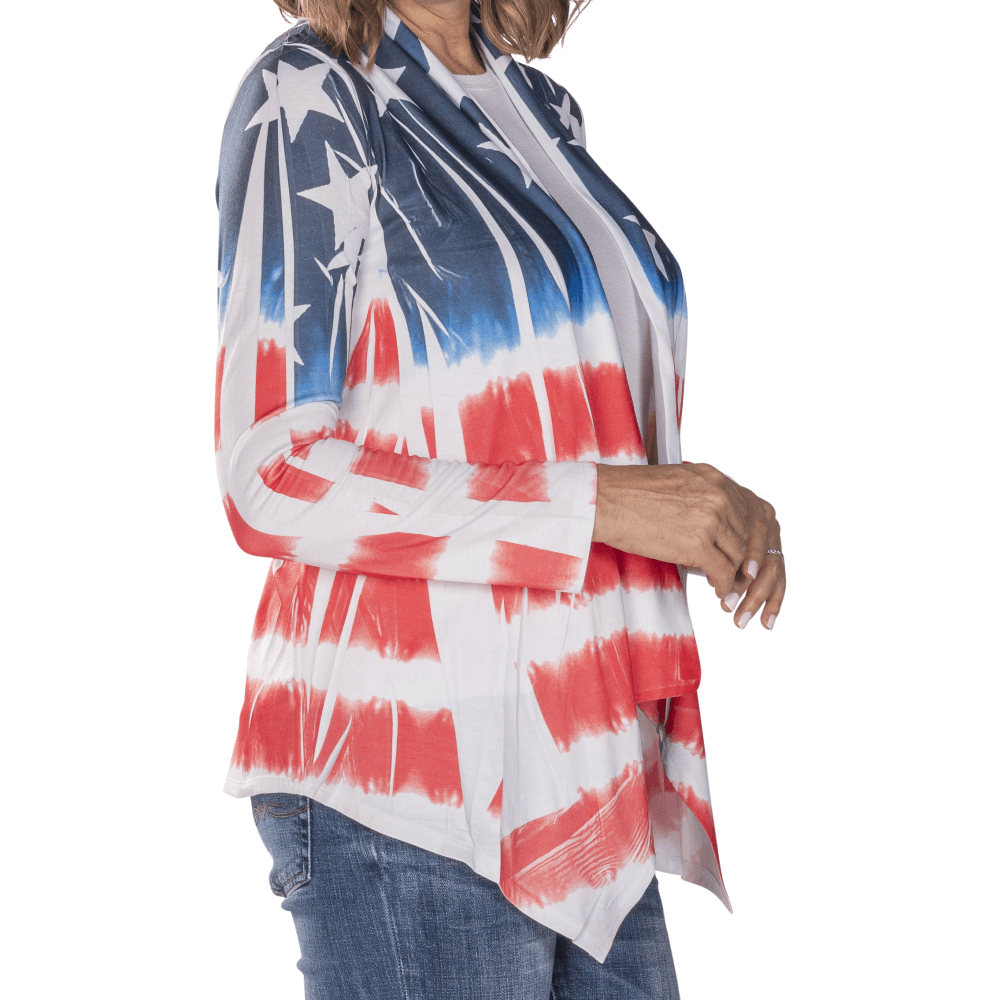 Women's Made in USA Stars and Stripes Cardigan