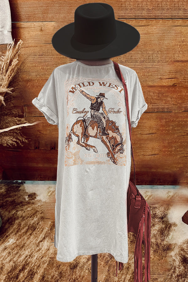 Stay Wild Tee Shirt Dress